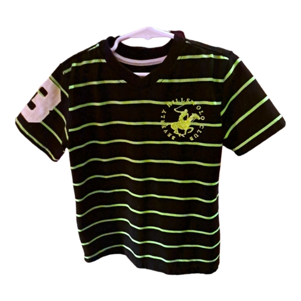 Boys size 6 stripped shirt